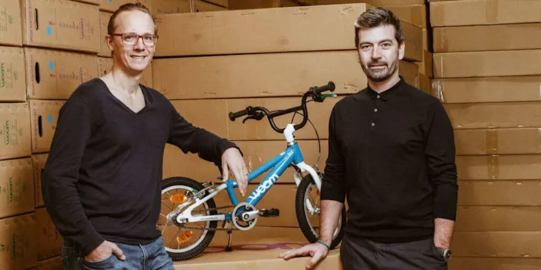 Christian Bezdeka and Marcus Ihlenfeld of woom Bikes 