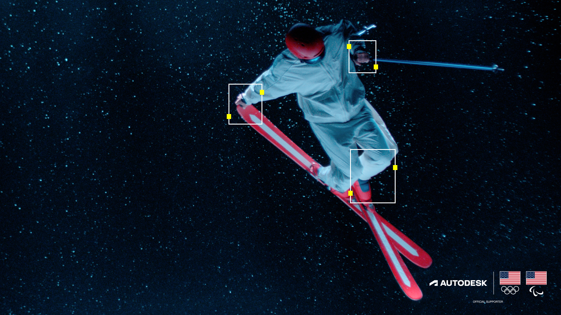 Colby Stevenson mid-air skiing