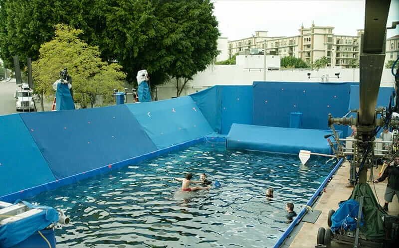 Shooting water scenes for the Jungle Book movie