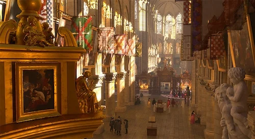 Inside of Notre-Dame
