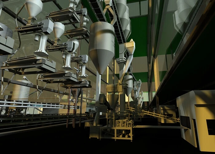 The digital twin of the production site in China