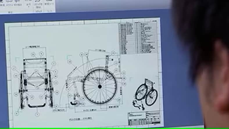 The Morph wheelchair features 100% resin construction and detachable wheels