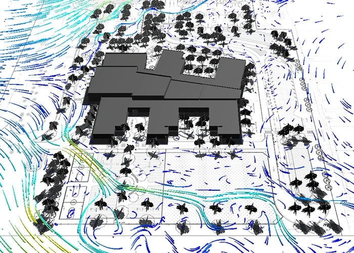 net zero buildings wind analysis