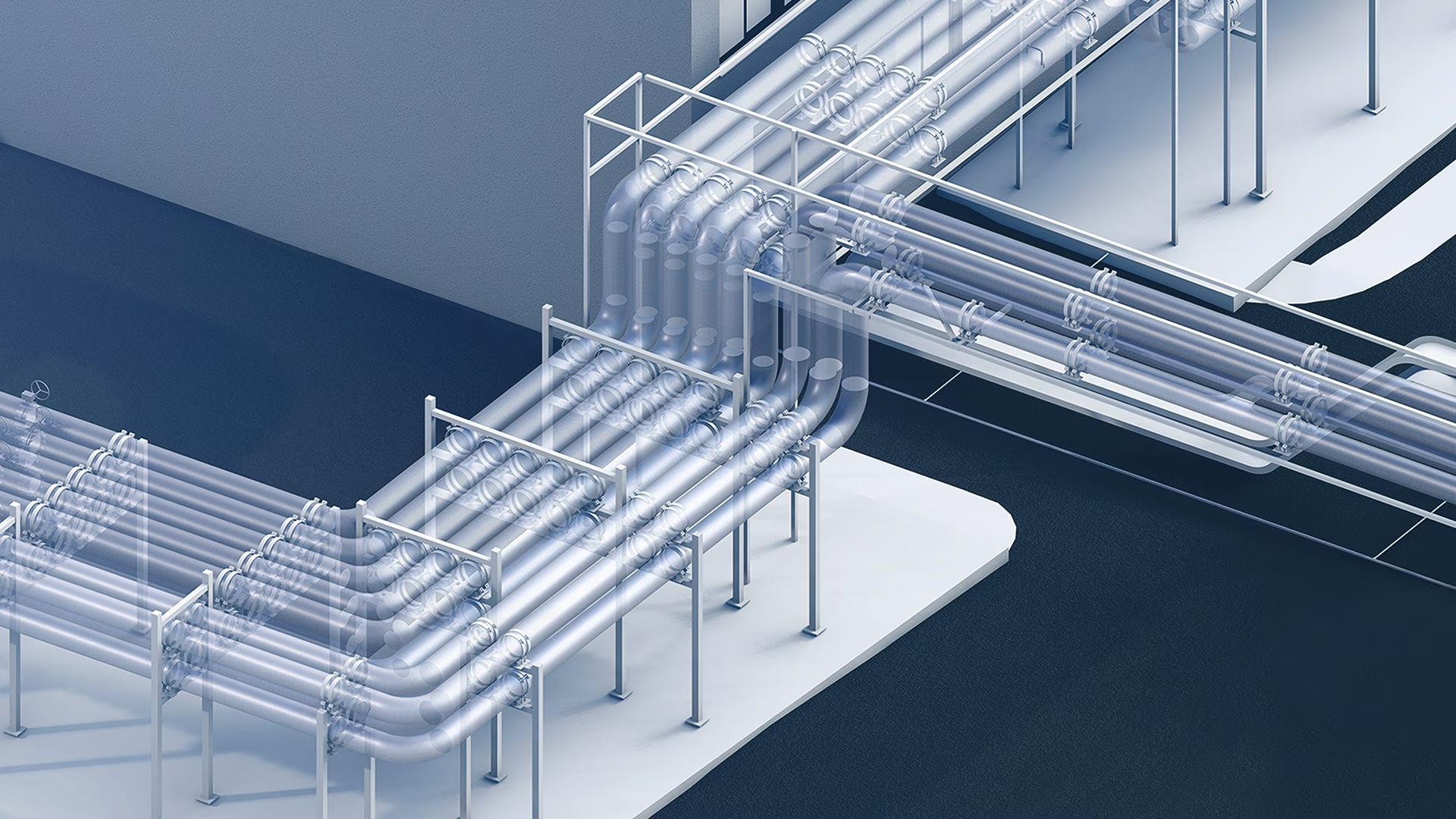 3D model of cables and fastening systems