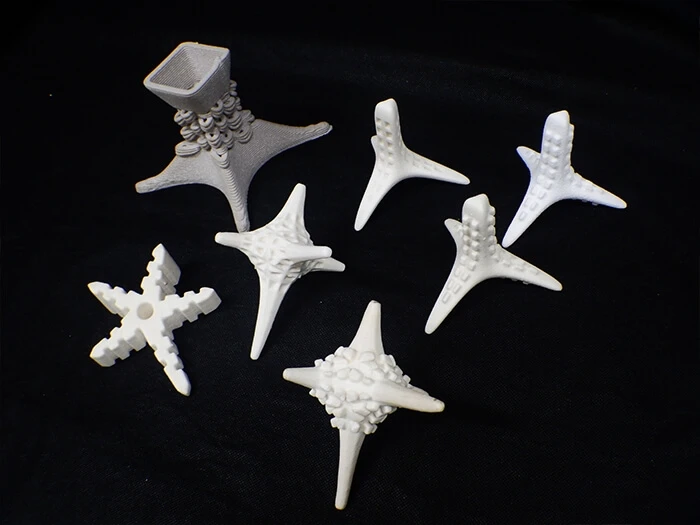 3Dプリントされた着床具の例