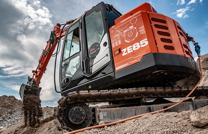 electric construction equipment excavator