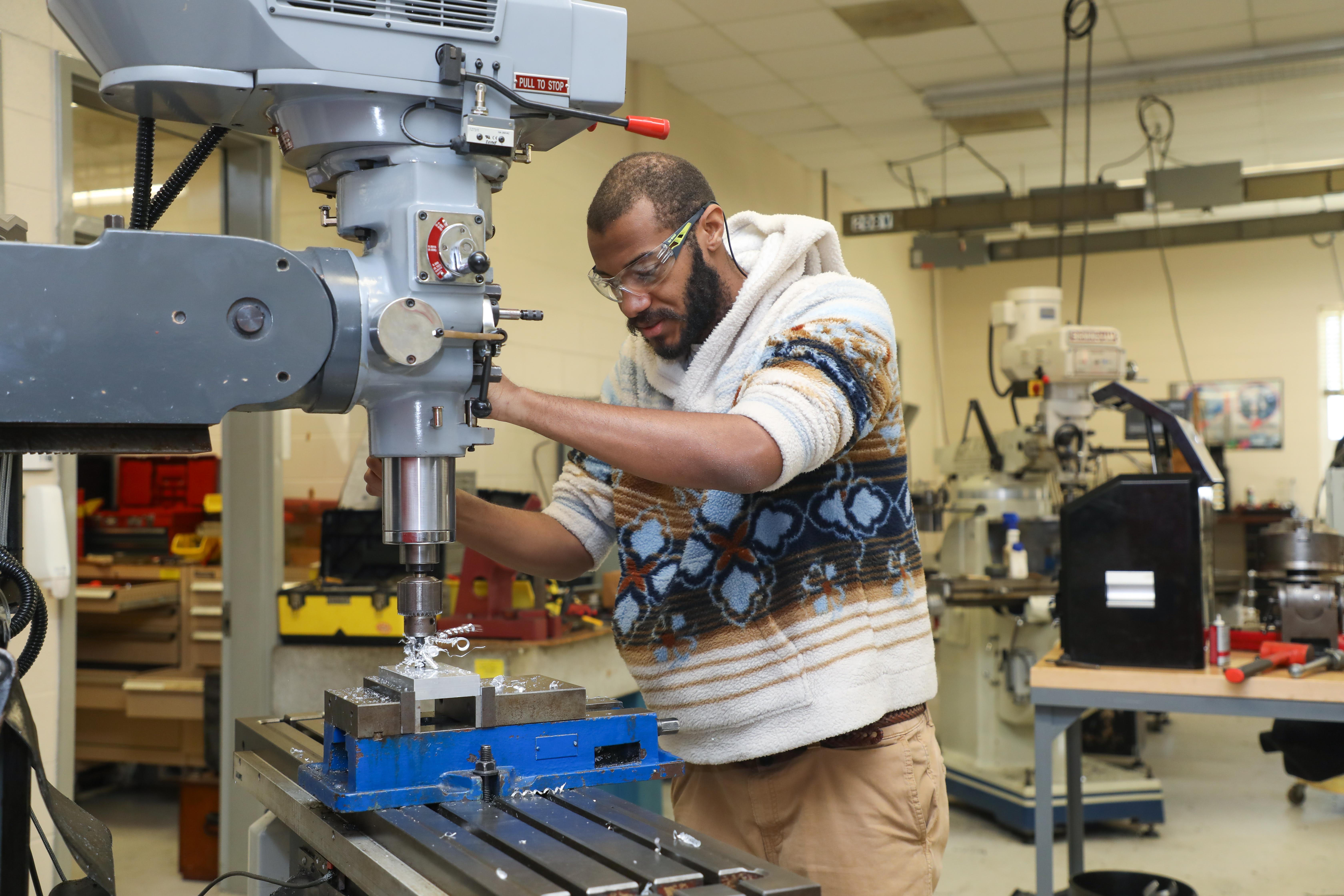 Man working in workshop