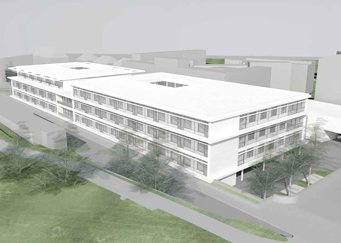 Rendering of a hospital