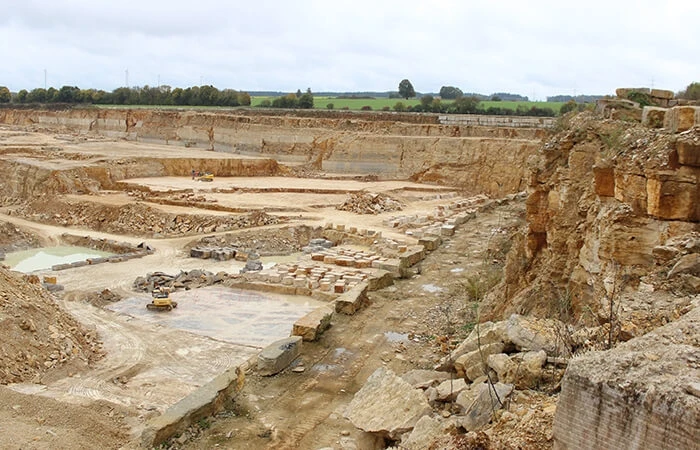Der Jura-Kalkstein aus dem Norden von Bayern