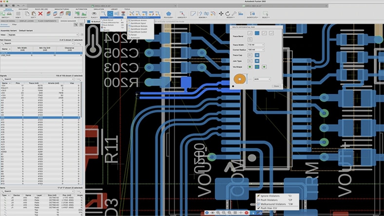 Electronics and PCB design