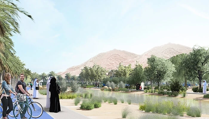 这个绿色新区融合了储存雨水的蓄水河的特点