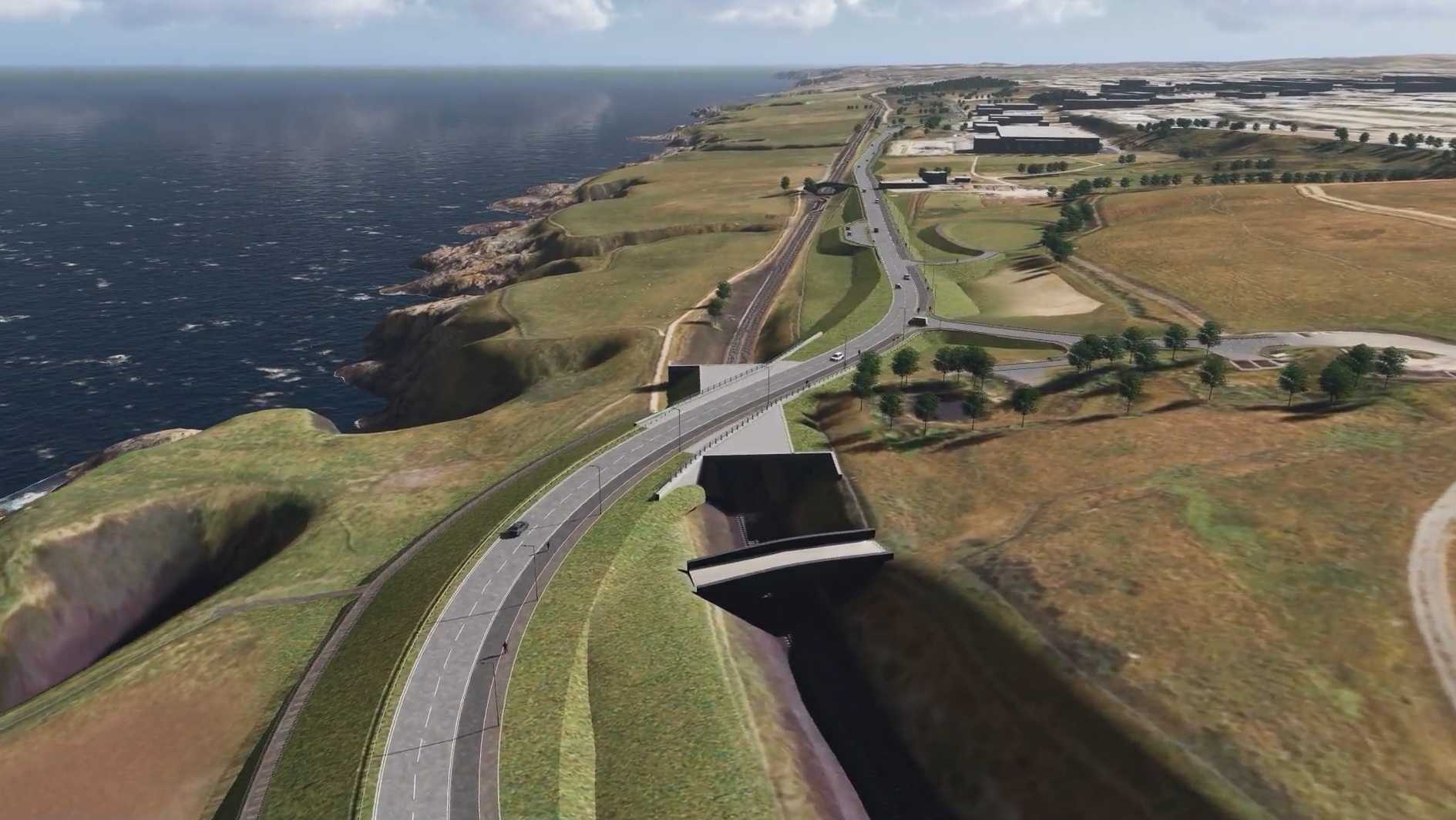 Aberdeen South Harbor Link Road rendering.