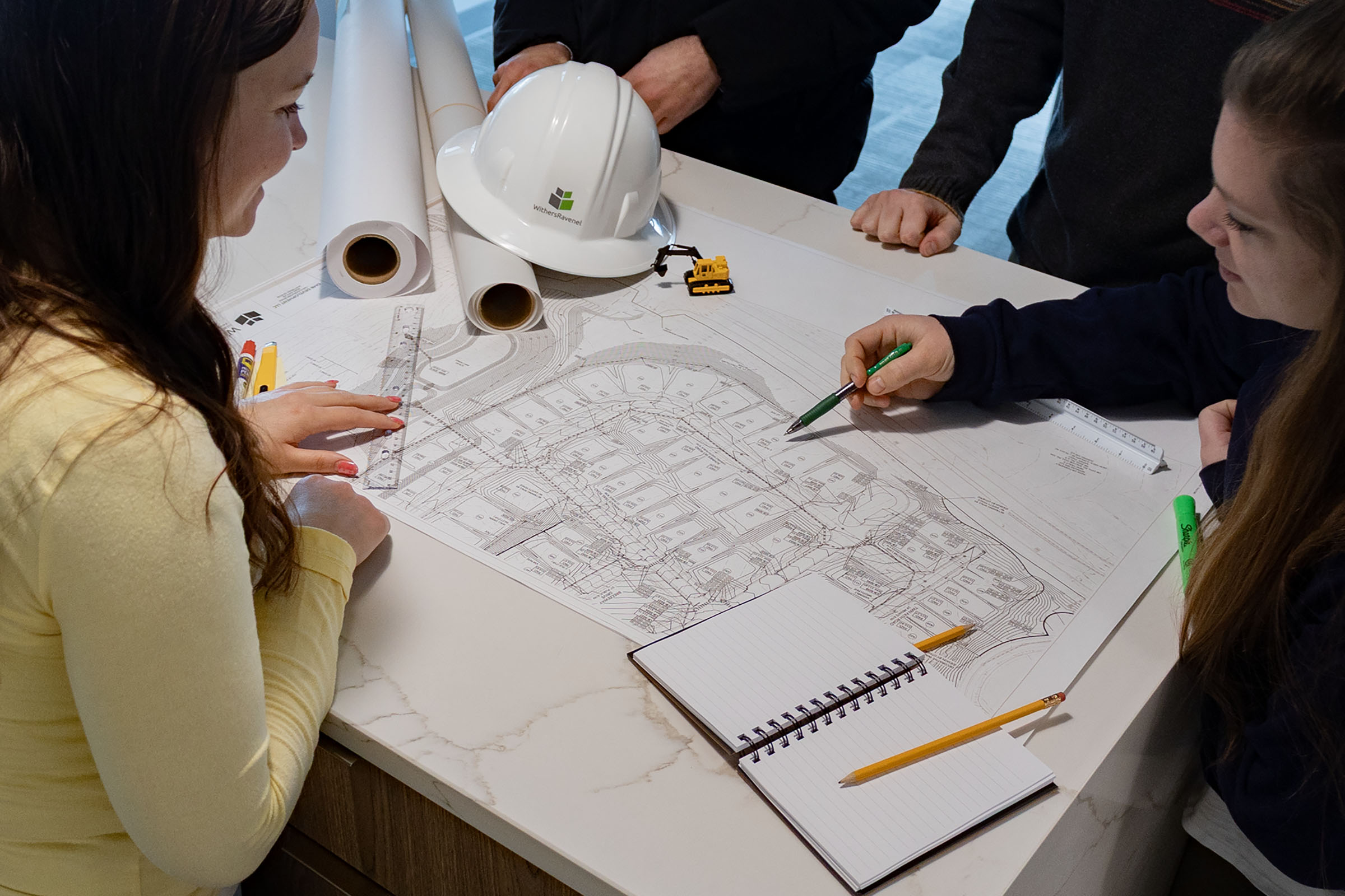 The WithersRavenel team mapped how projects were set up across disciplines in an effort spanning months. 