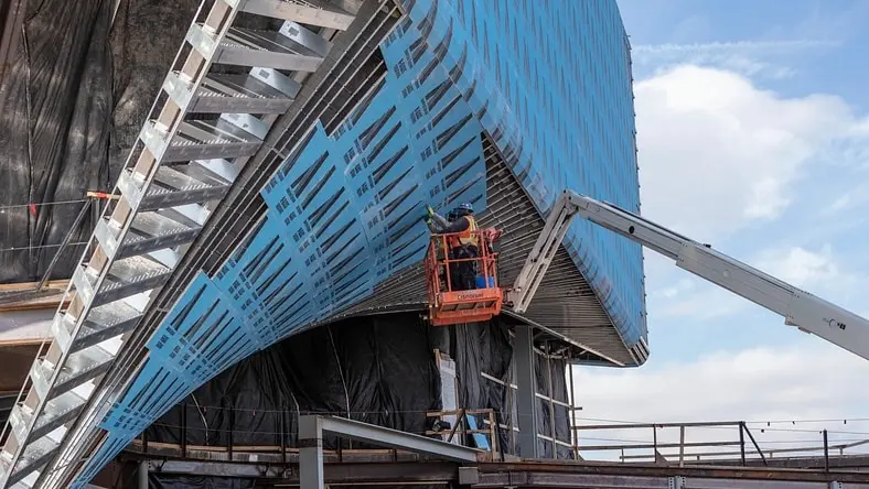 Construction of the U.S. Olympic Museum in Colorado Springs, Colorado