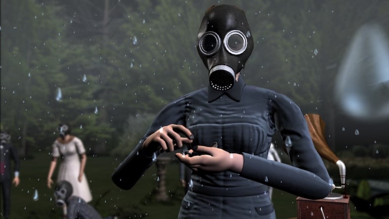 Previs image of a scene in the movie of Miss Peregrine's Home for Peculiar Children