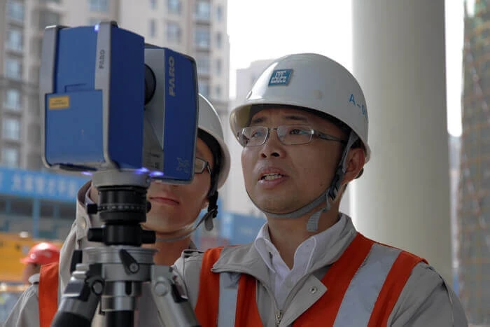 Project manager Su Yawa using laser scanning and BIM to improve construction efficiency and building sustainability