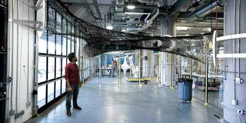 Researcher test properties of carbon fiber building materials