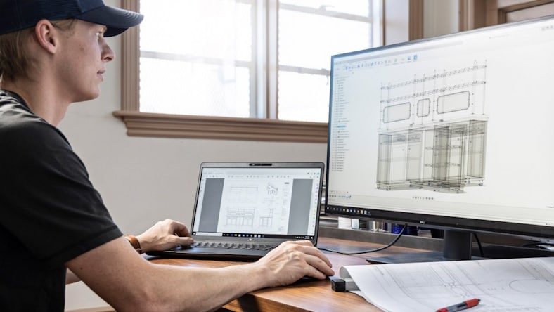 Gana Manufacturing Engineer using Autodesk software to produce furniture parts