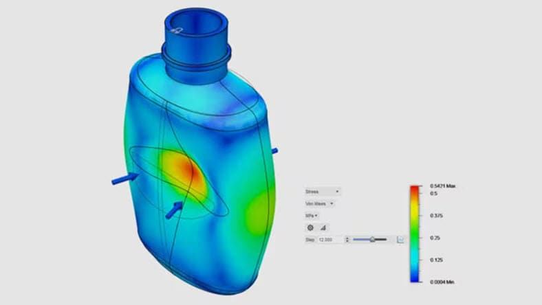 FEA software for nonlinear static stress analysis