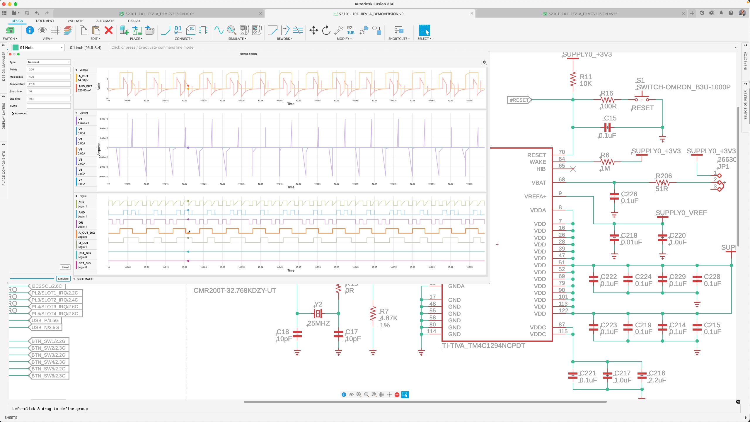 Electronics simulation in Autodesk Fusion