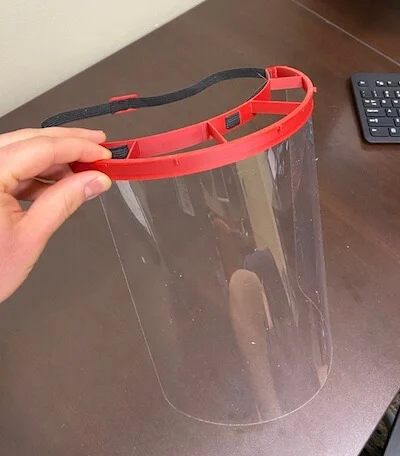 Protector facial impresa en 3D