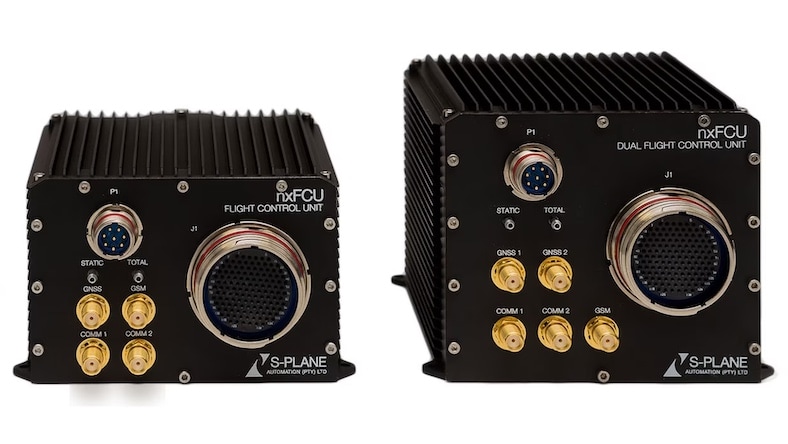 Two flight controller enclosures.