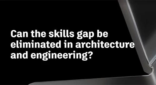Graphic title: can the skills gap be eliminated in architecture and engineering?