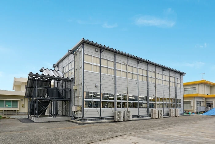 熊本地震後に整備された仮設校舎