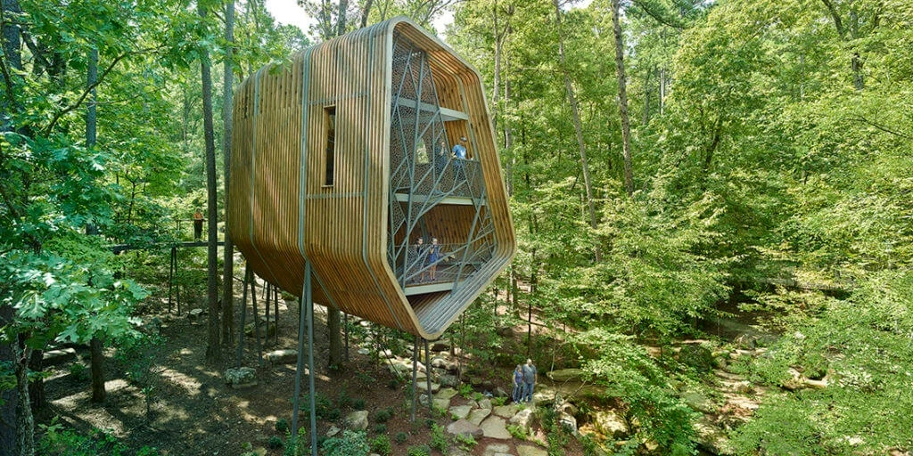 Evans Tree House, Garvan Woodland Gardens von Modus Studio