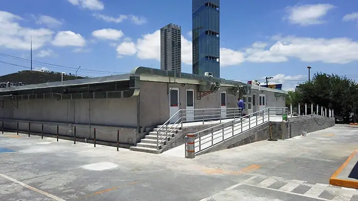 Exterior image of CEMEX modular hospital