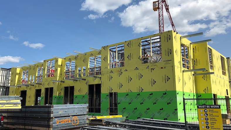 Architecture project management Canam building under constructions