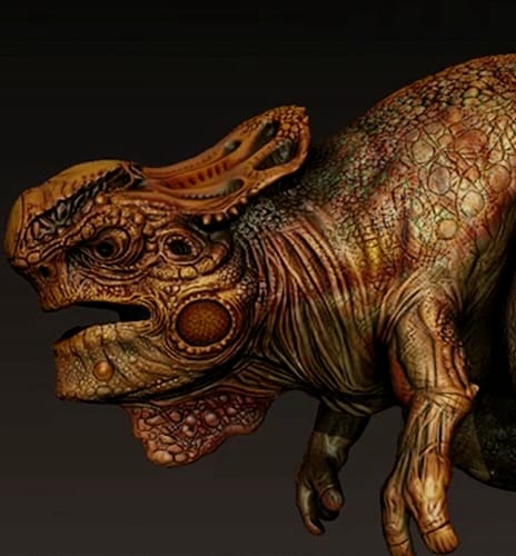 Creature modeling and sculpting in sketching software