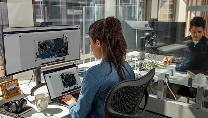 중앙 집중식 데이터를 통해 설계에서 유통에 이르기까지 제품 주기의 모든 단계에서 협업이 가능하다.