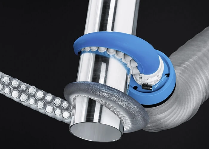 TentacleGripper made of silicone, controlled by compressed air