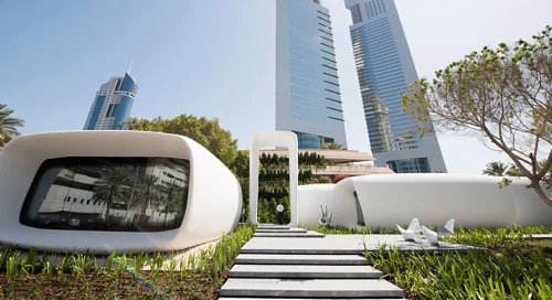 Exterior of Dubai's Office of the Future