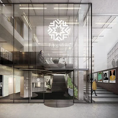 vr architecture fotografiska lobby