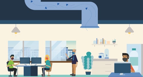 Illustration of workers returning to office