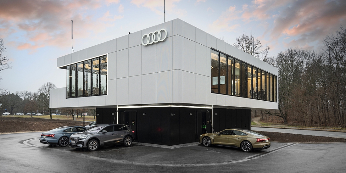 Audi's charging hub in Nuremburg