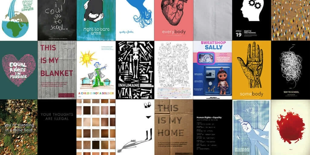 Designmatters と ArtCenter イラストレーション学科は、国際連合広報局 (UNDPI) と提携し、世界人権宣言 60 周年記念を祝った