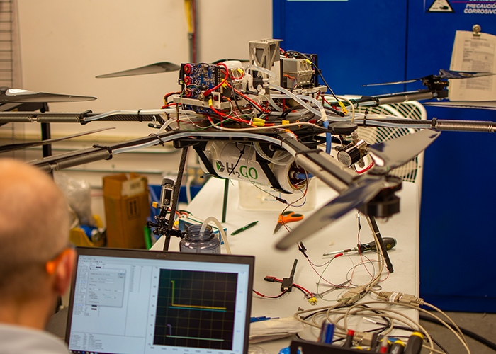 h2go hydrogen storage: Batteries are limited when it comes to powering flight. 