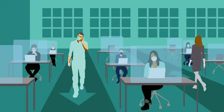 designing for social distancing illustration