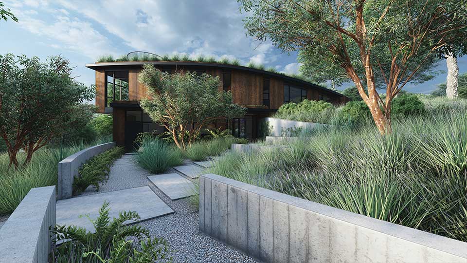 Entrance to Santa Lucia Preserve Project. Courtesy of Munden Fry Landscape Associates.