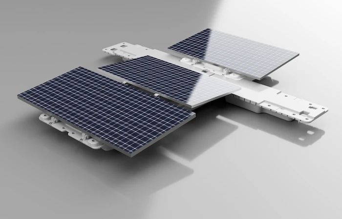 L'équipe de conception s'est appuyée sur une simulation informatique pour tester les performances du système photovoltaïque flottant.