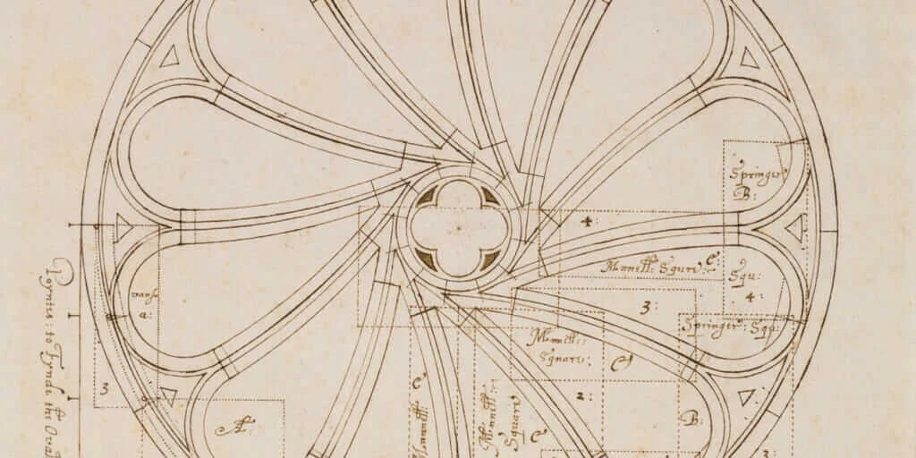 A draft of a rose window