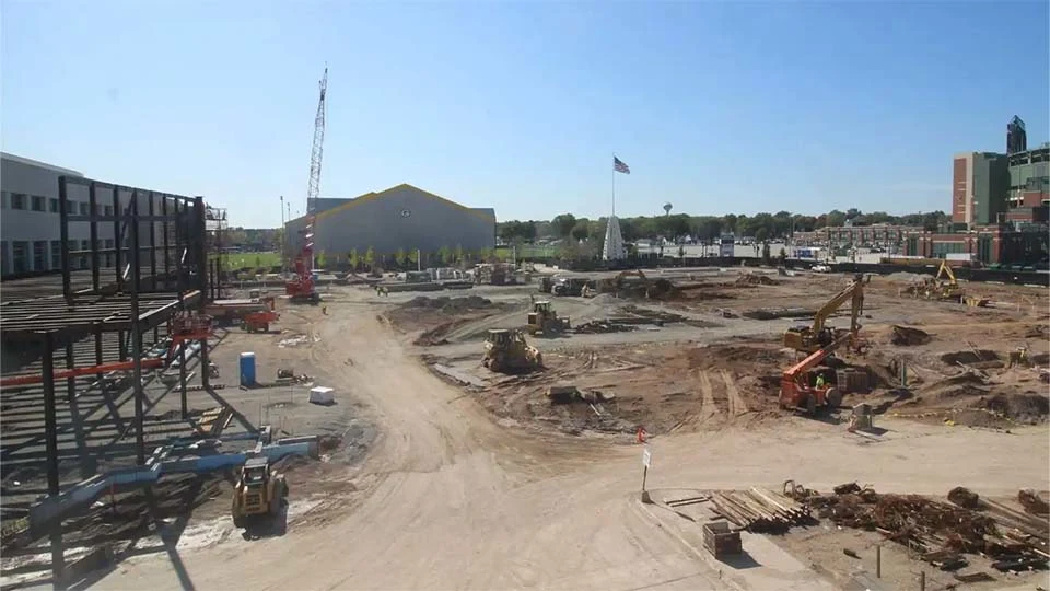 A construction worksite