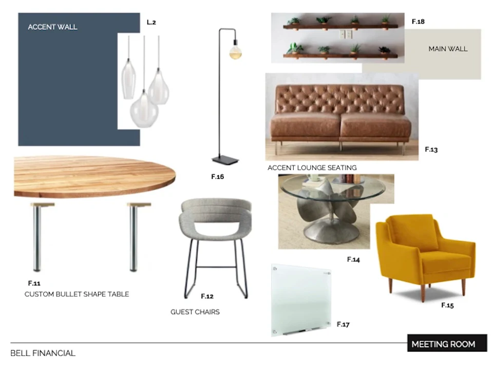 オンライン プレゼンテーション　室内配置　レンダリング