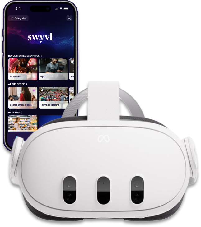 swyvlプラットフォームはXRヘッドセット、モバイル機器、ノートパソコン、さらにはテレビでも動作するように設計されている