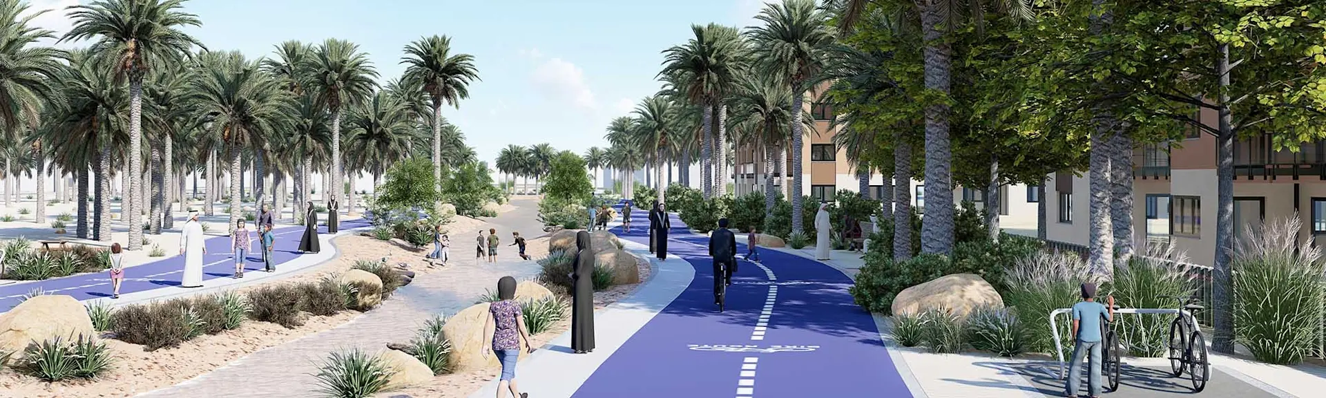 digital urban planning The Plantations bike path