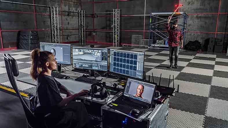Motion capture at the studios of Autodesk customer