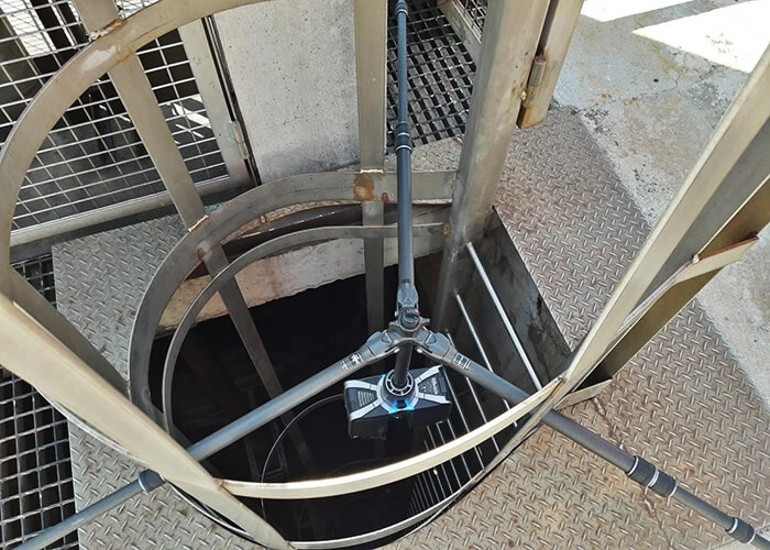 reality capture atff scanning a sewer at a nuclear plant
